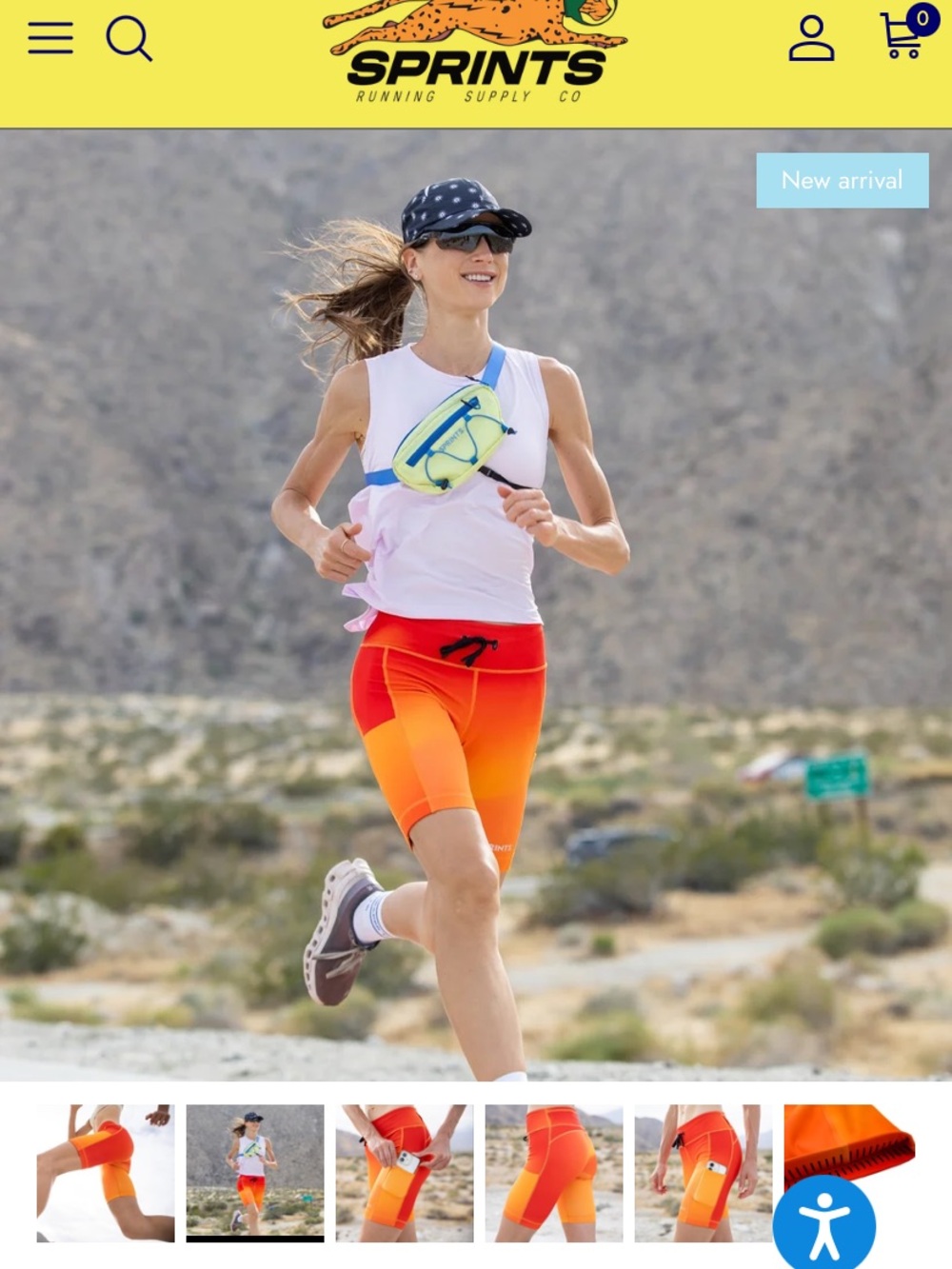 Sprints Gradient Orange-Red Women's Bike Shorts